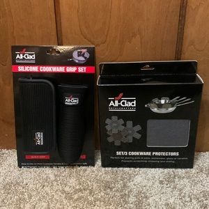 All-Clad 3 Piece Set Cookware Protectors & Silicone Grip Set